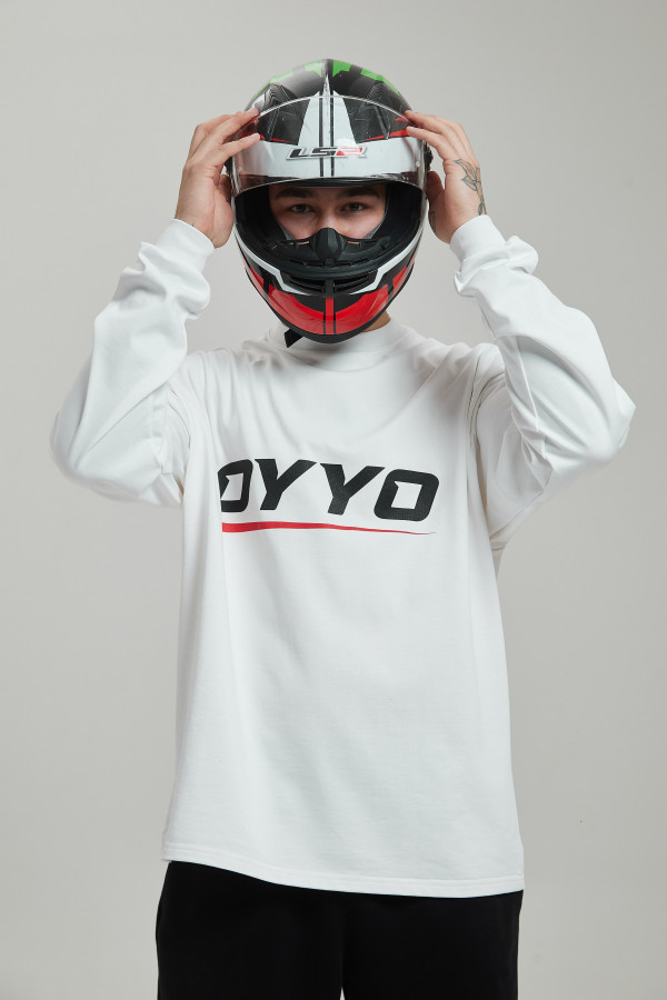 Лонгслив OYYO RACER RED белый L