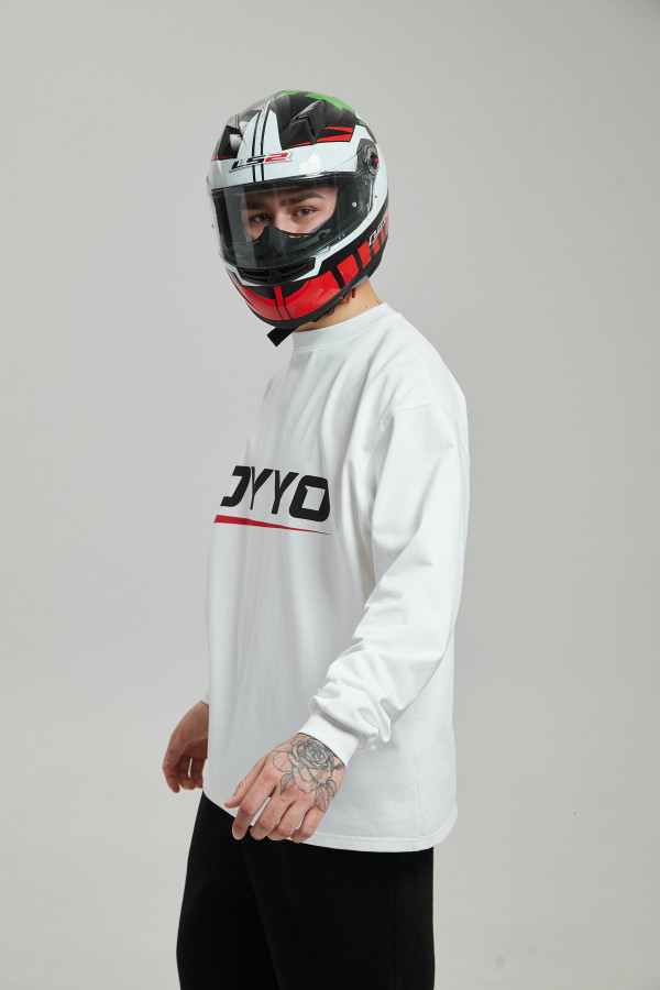 Лонгслив OYYO RACER RED белый L