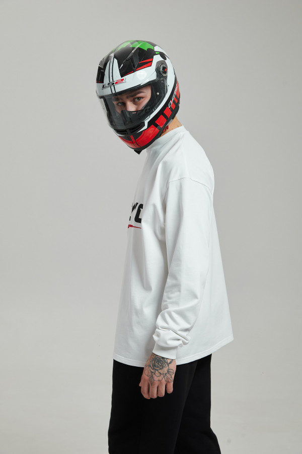 Лонгслив OYYO RACER RED белый L