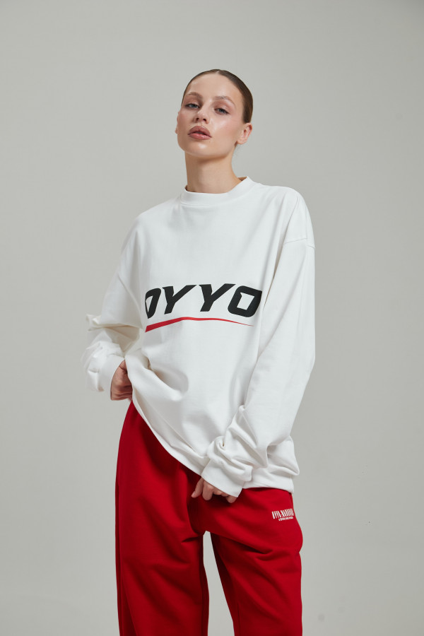 Лонгслив OYYO RACER RED белый L